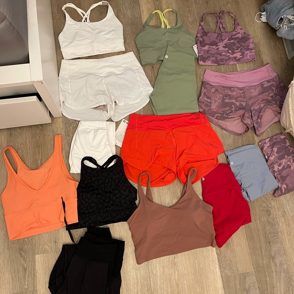 SELLING LOTS OF LULULEMON MUST GO ALIGN LEGGING ENERGY SPORTS BRA SPEED UP SHORT